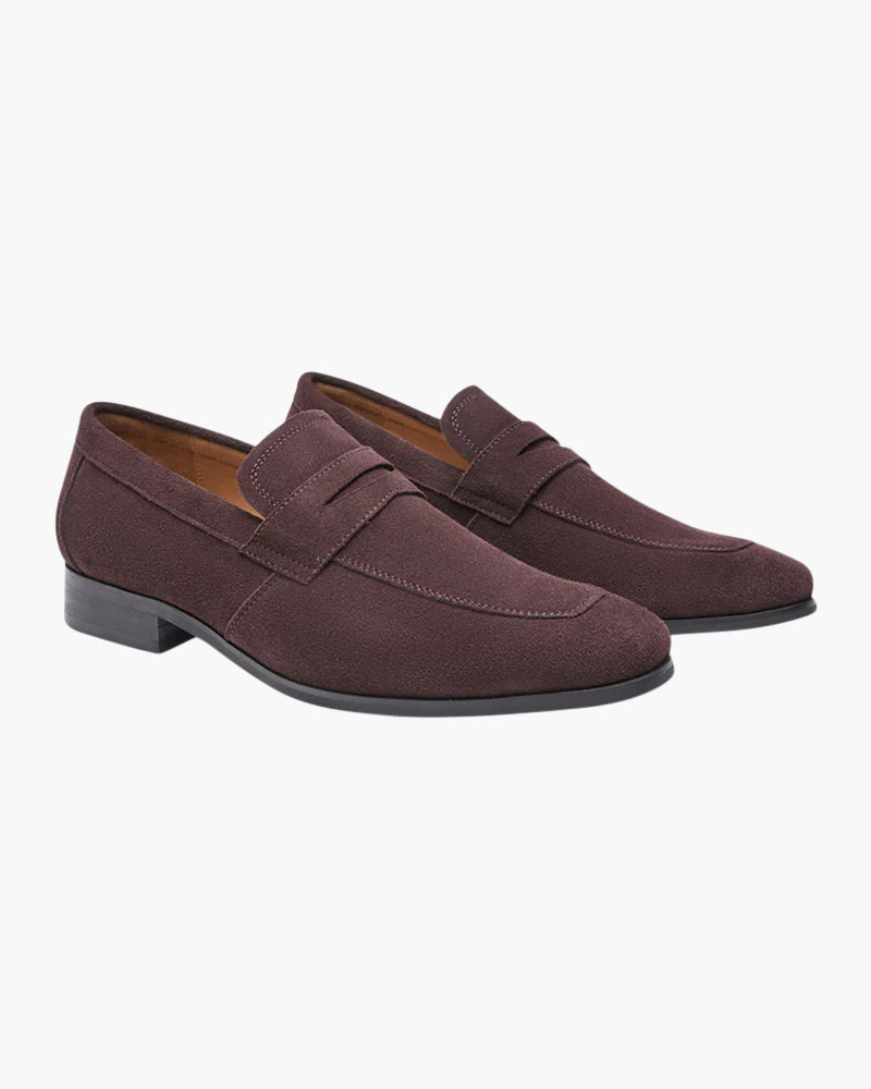 Impy™ |Klassieke suède penny loafers met tijdloze elegantie
