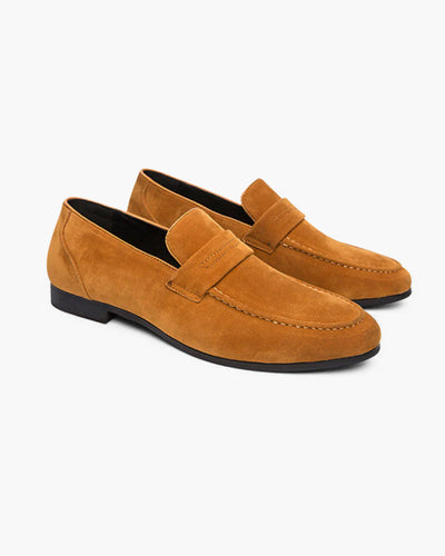 Impy™ |Klassieke suède penny loafers met tijdloze elegantie