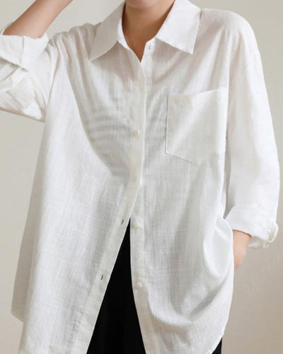 Elegant Women's Linen Shirt