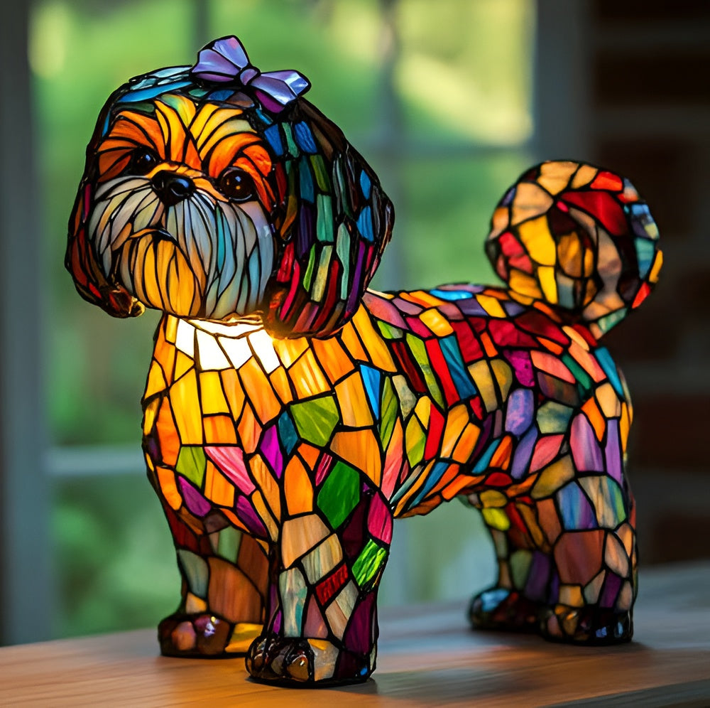 Mimine – Magische Lampe für Hunde aus farbigem Glas