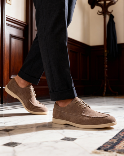 Impy™ |Luxe suède veterschoenen