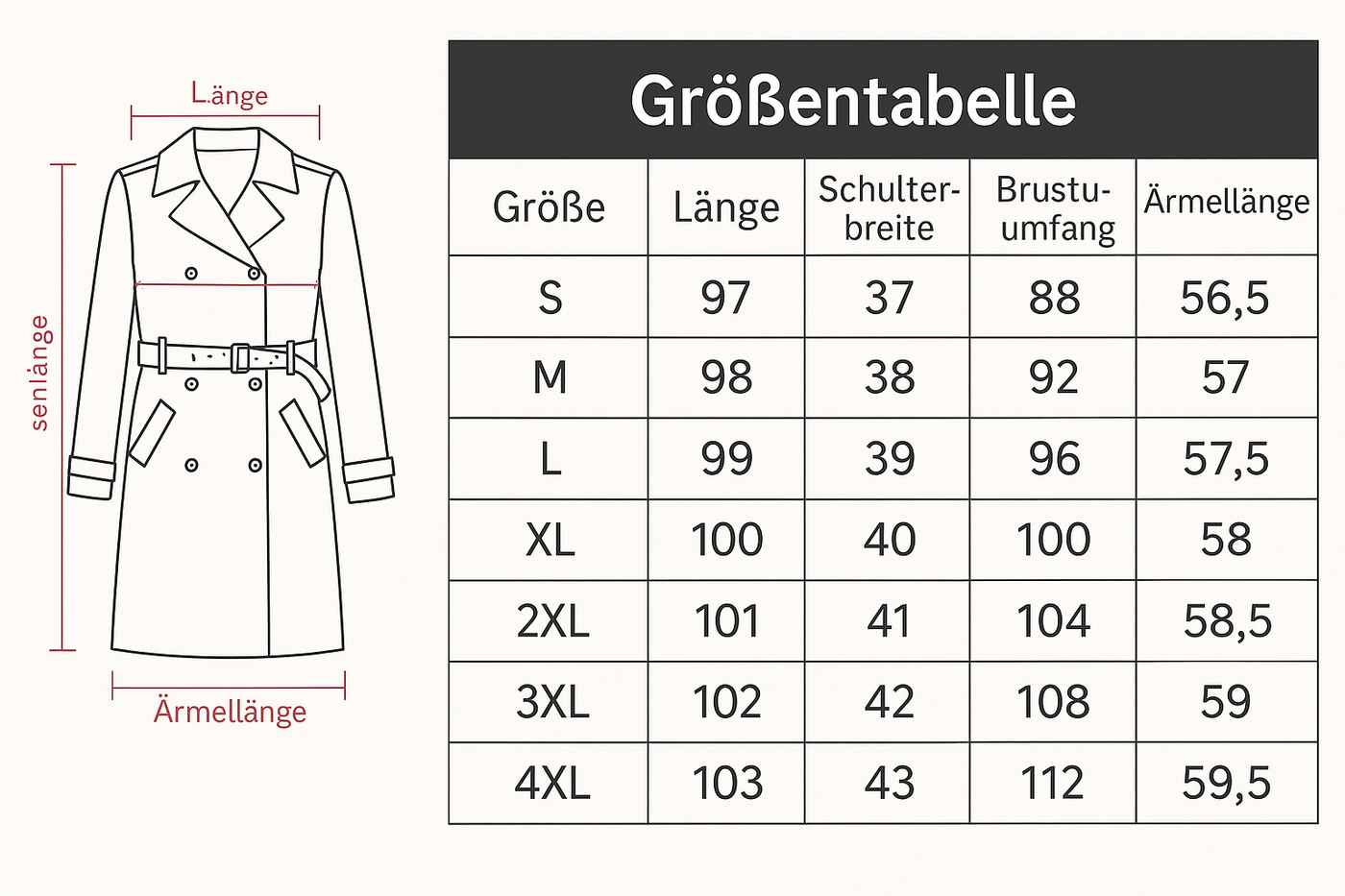 Impy™ | Klassischer Trenchcoat